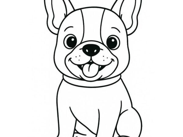 Dibujos de bulldog francés para colorear