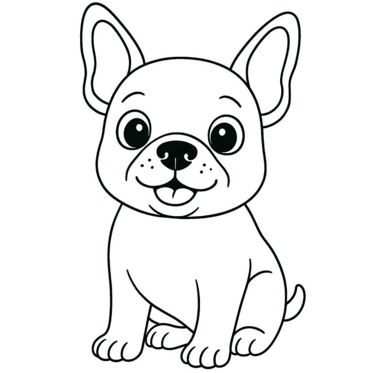 Dibujos de bulldog francés para colorear