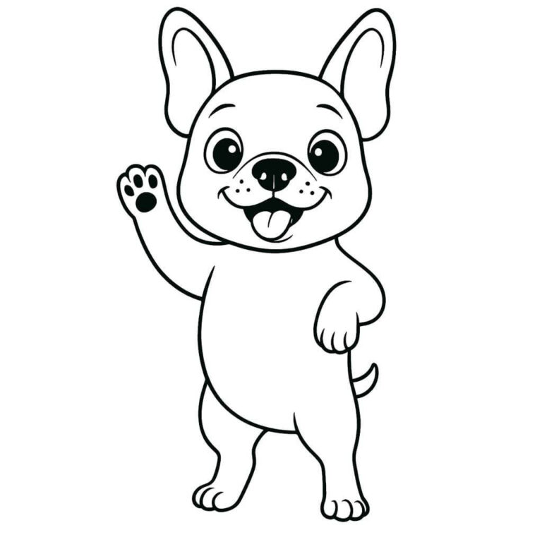 Dibujos de bulldog francés para colorear