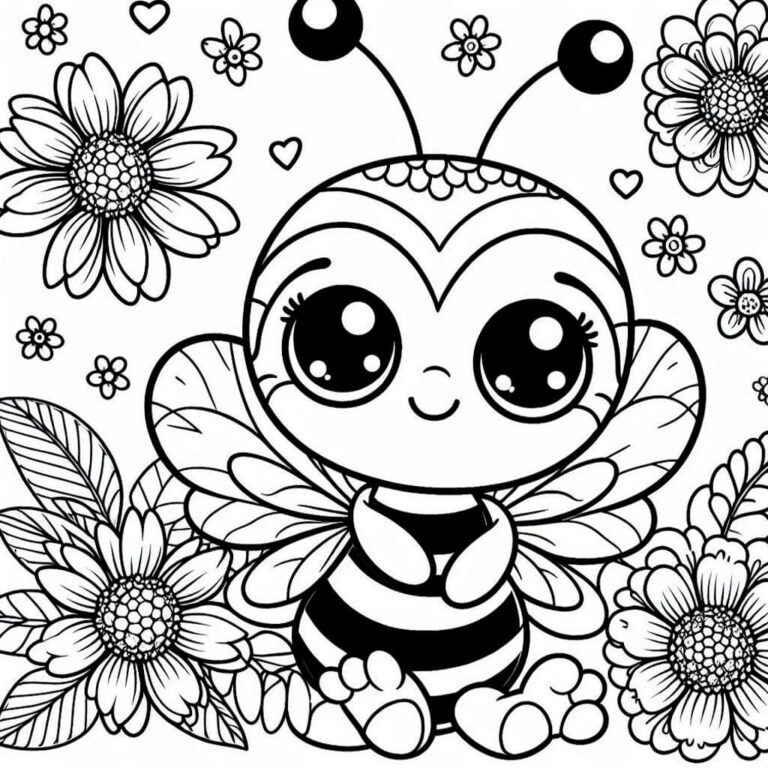 Abejas para colorear