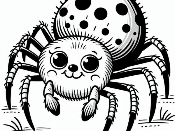 Araña Para Colorear