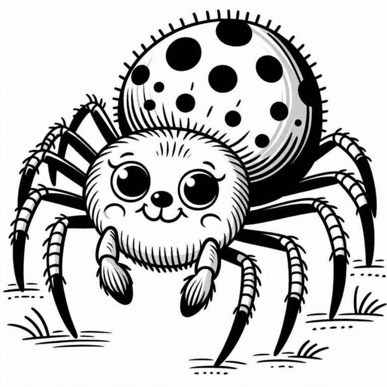 Araña Para Colorear
