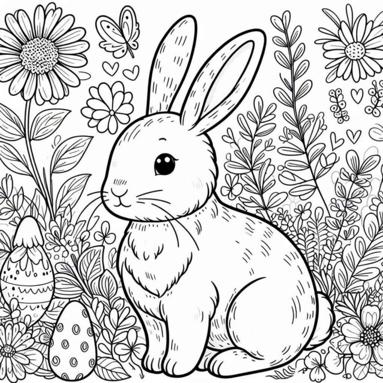 Conejo para colorear
