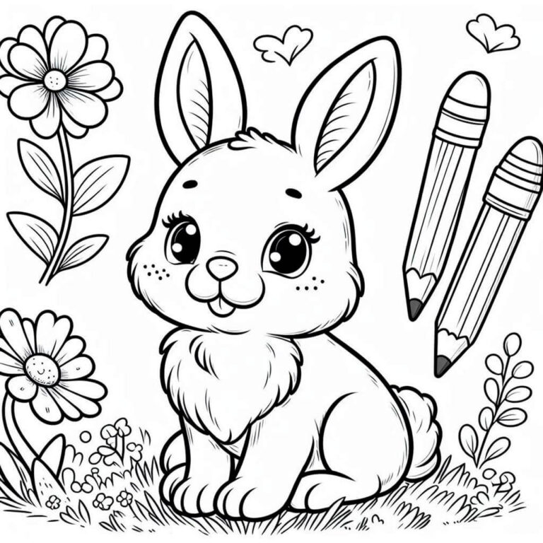 Conejo para colorear