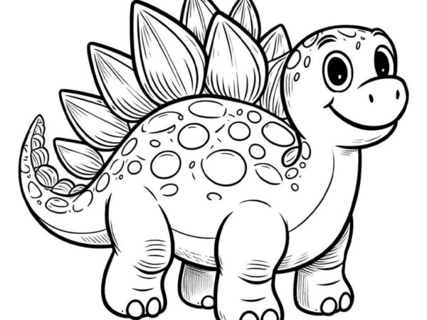 Dibujo de estegosaurio para colorear
