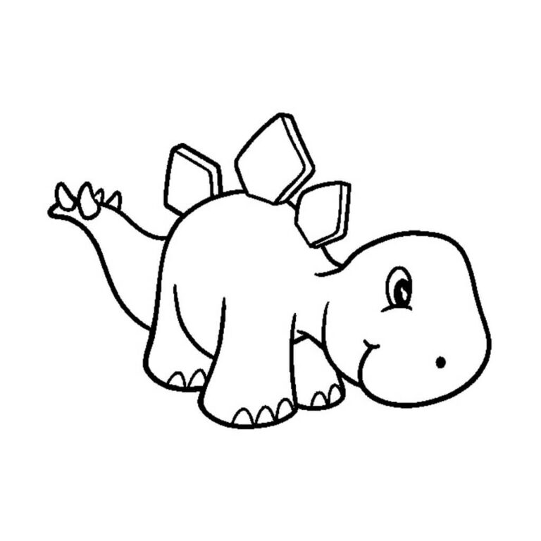 Dibujo de estegosaurio para colorear