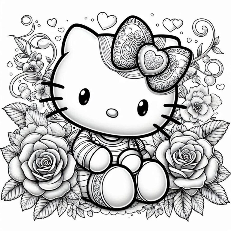 Dibujo De Hello Kitty Para Colorear