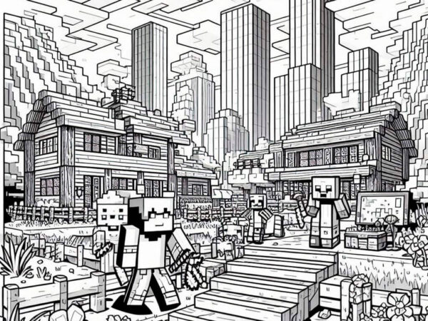Minecraft para colorear