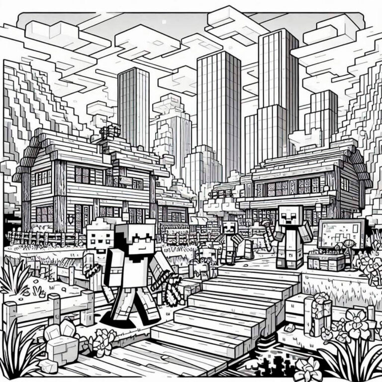 Minecraft para colorear