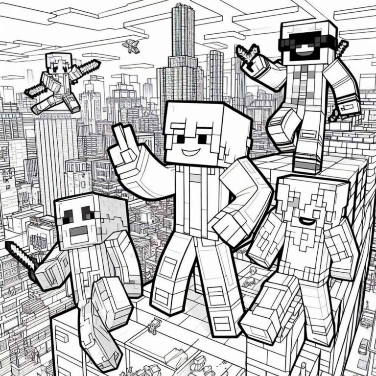 Minecraft para colorear