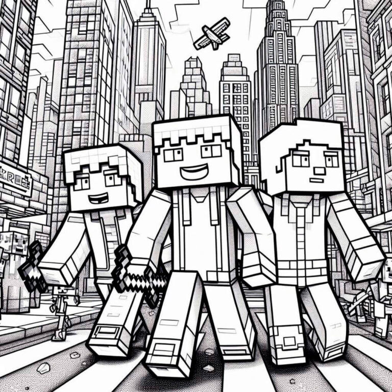 Minecraft para colorear