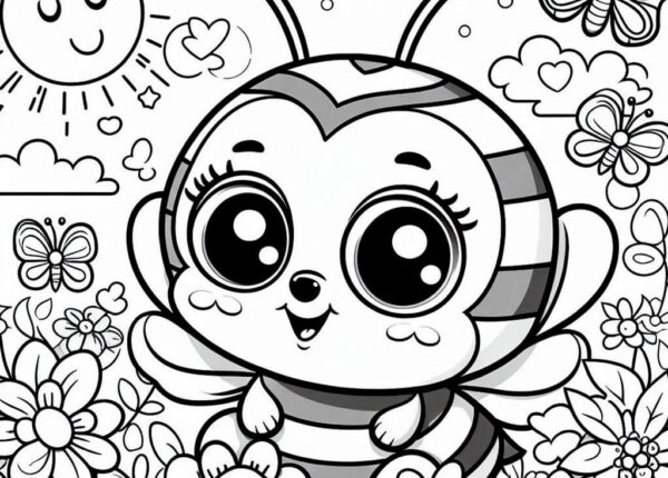 Abejas para colorear