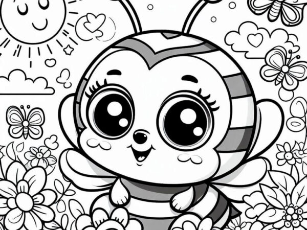 Abejas para colorear