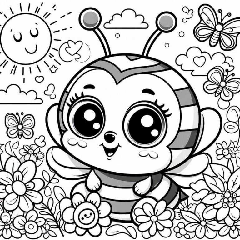 Abejas para colorear