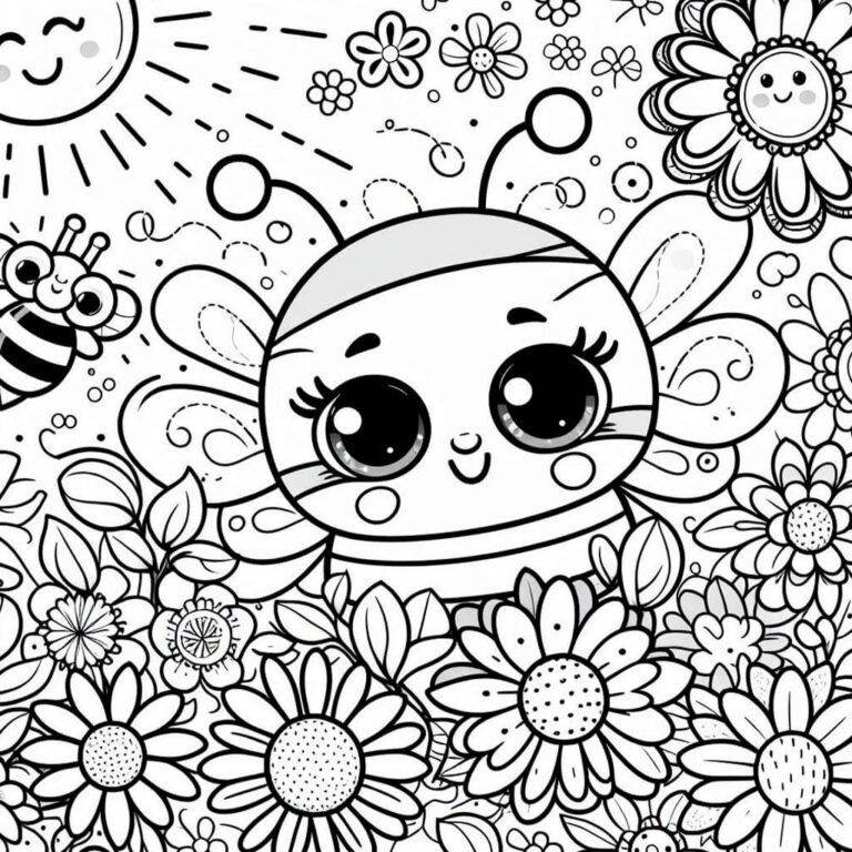 Abejas para colorear