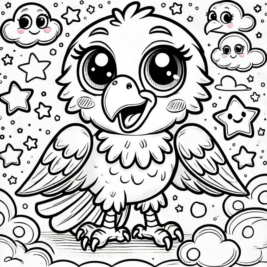 Águilas para colorear