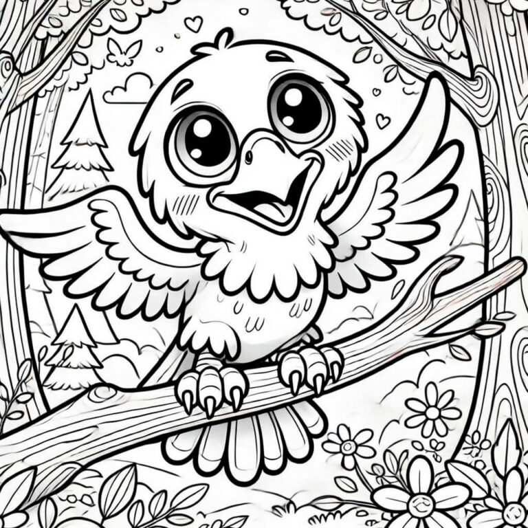 Águilas para colorear