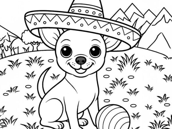 Dibujos de chihuahua para colorear