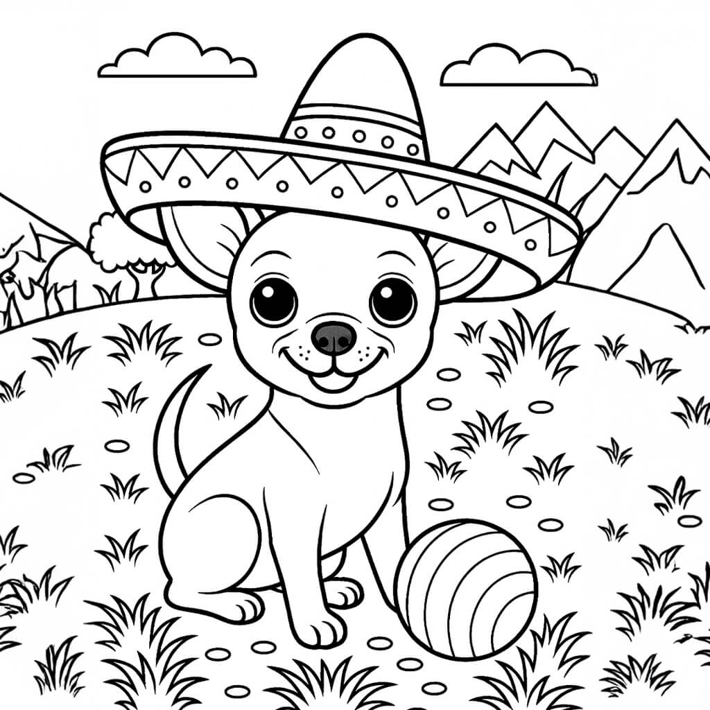 Dibujos de chihuahua para colorear