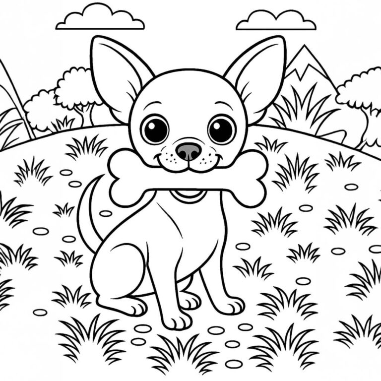 Dibujos de chihuahua para colorear