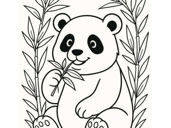 Panda para colorear