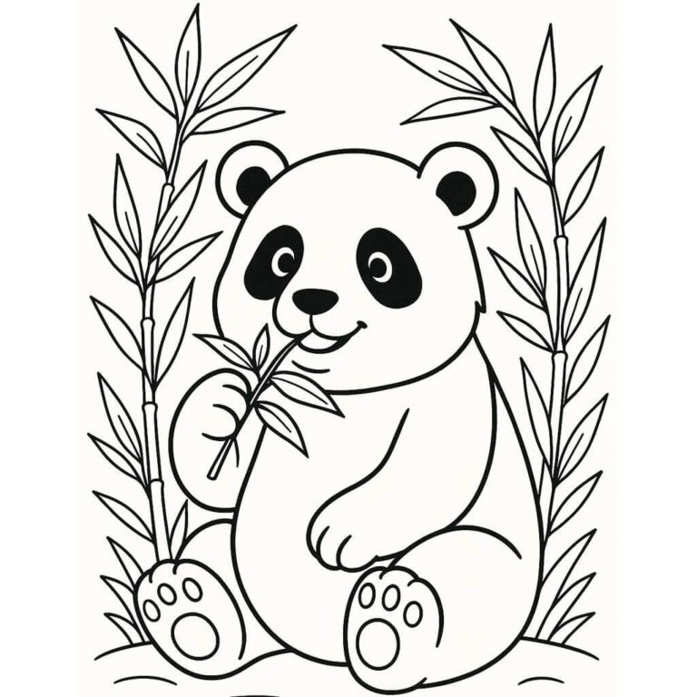 Panda para colorear