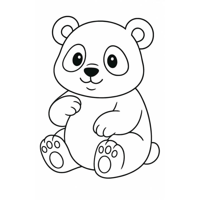 Panda para colorear