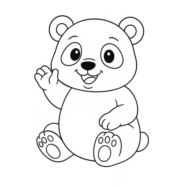 Panda para colorear