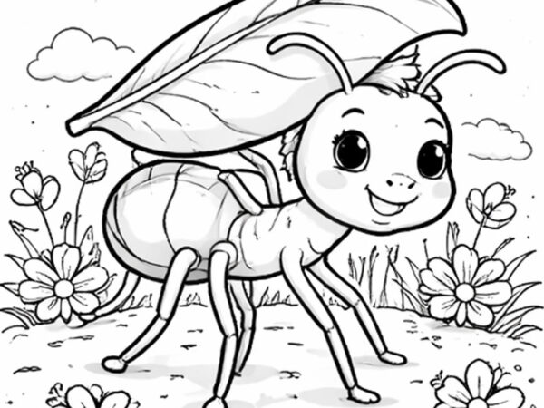 Hormiga para colorear