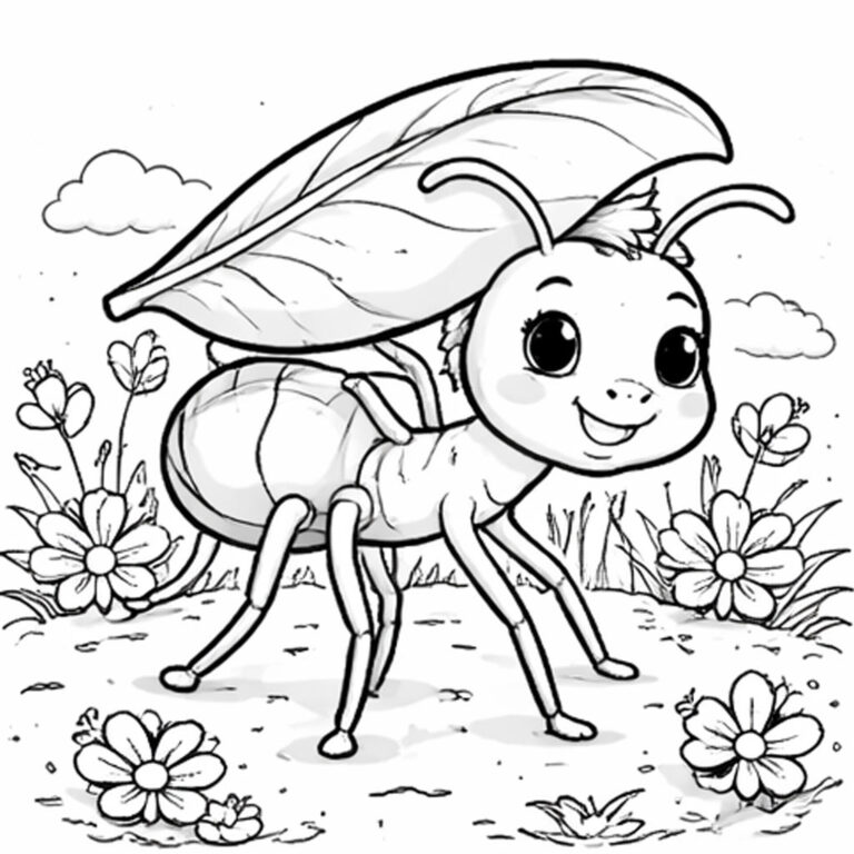 Hormiga para colorear