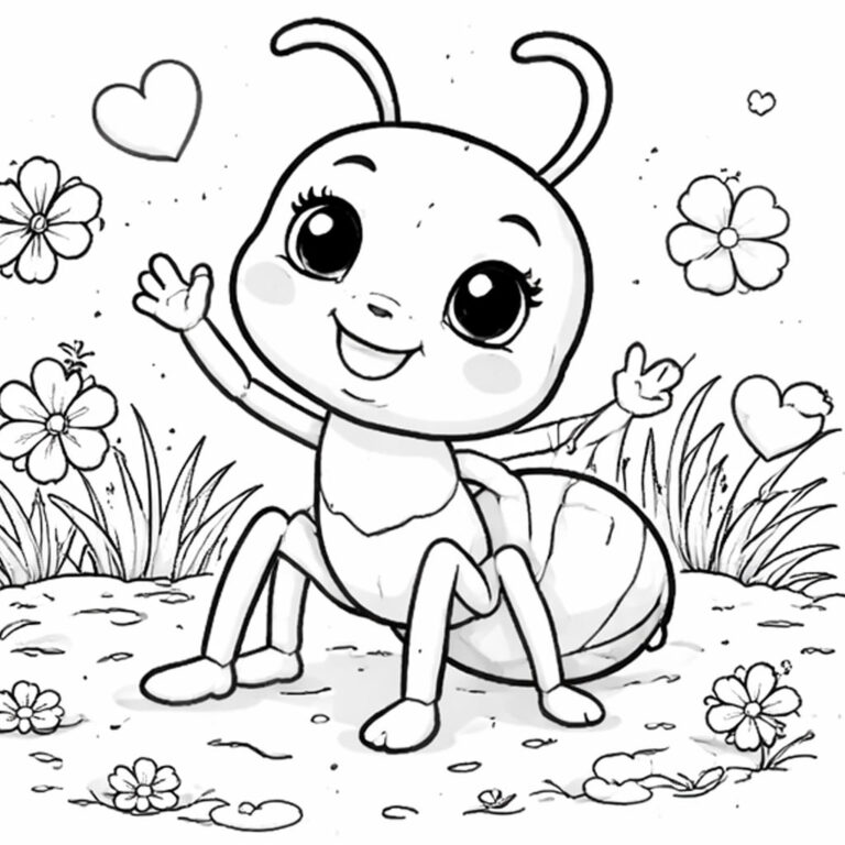 Hormiga para colorear