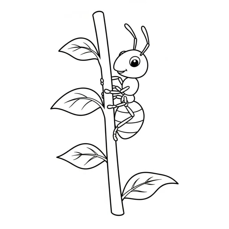 Hormiga para colorear