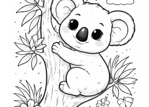 Koala para colorear