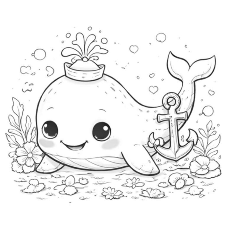 Ballenas para colorear