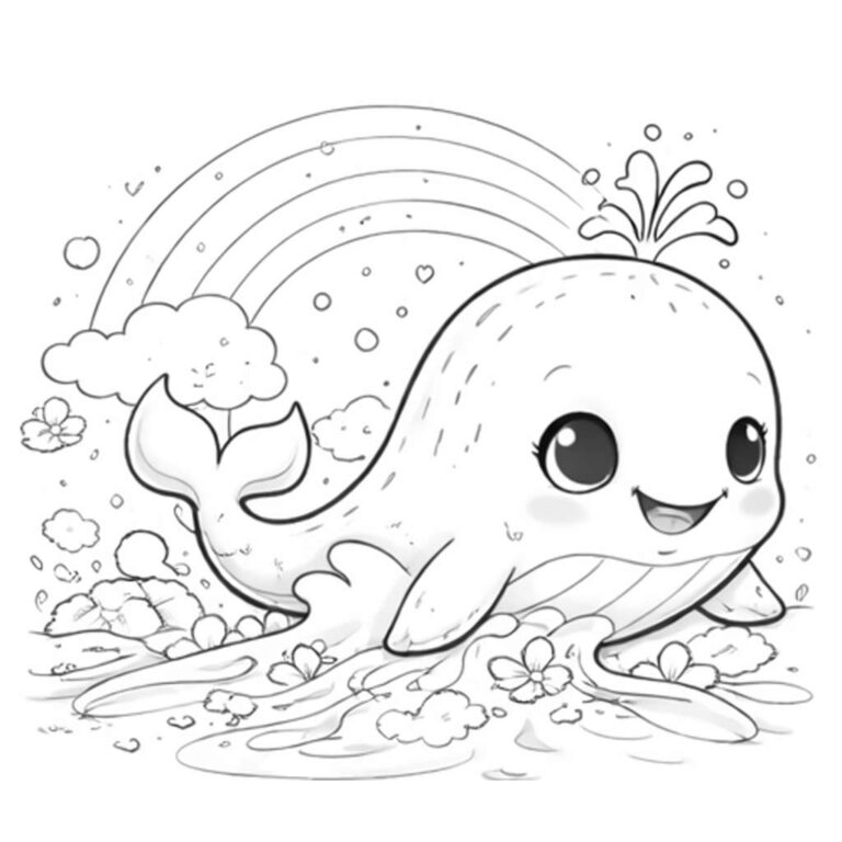 Ballenas para colorear