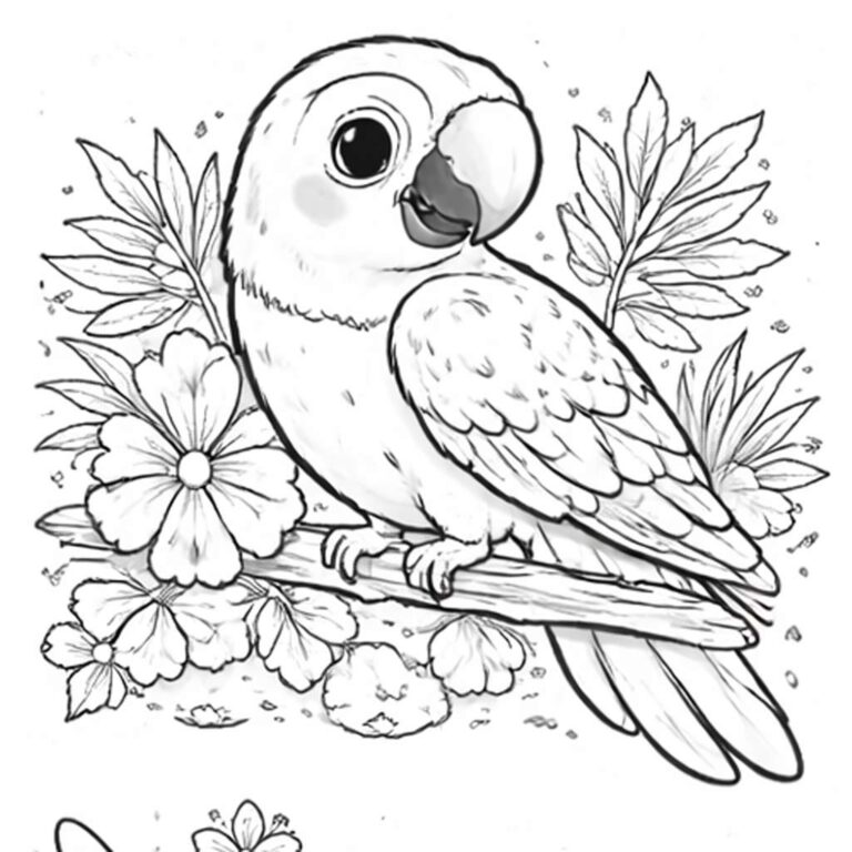 Guacamaya Para Colorear