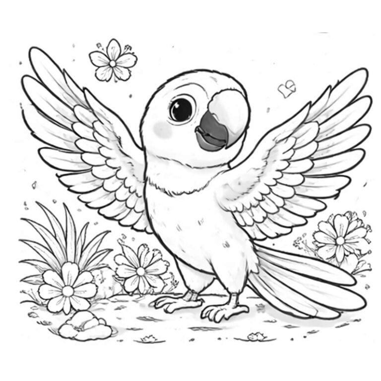 Guacamaya Para Colorear