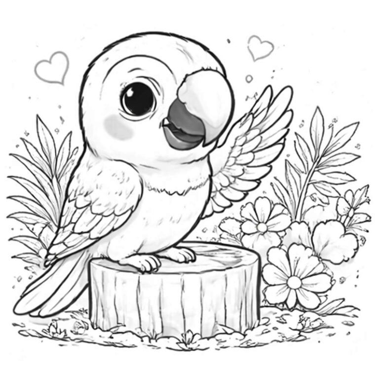 Guacamaya Para Colorear