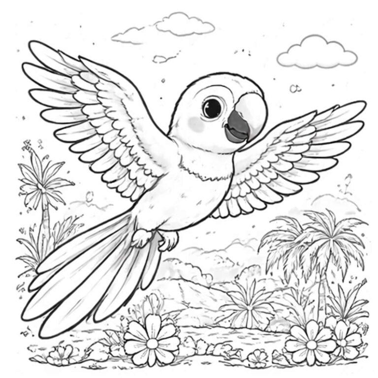 Guacamaya Para Colorear