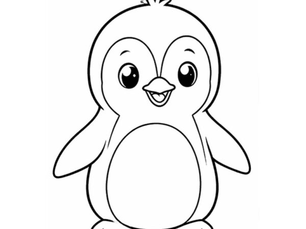Pinguino Para Colorear