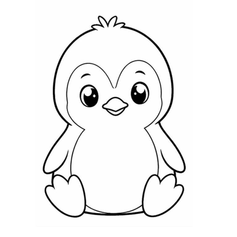 Pinguino Para Colorear