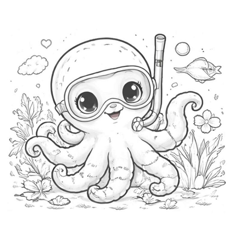 Pulpo para colorear