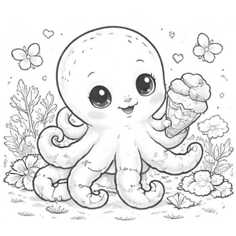 Pulpo para colorear