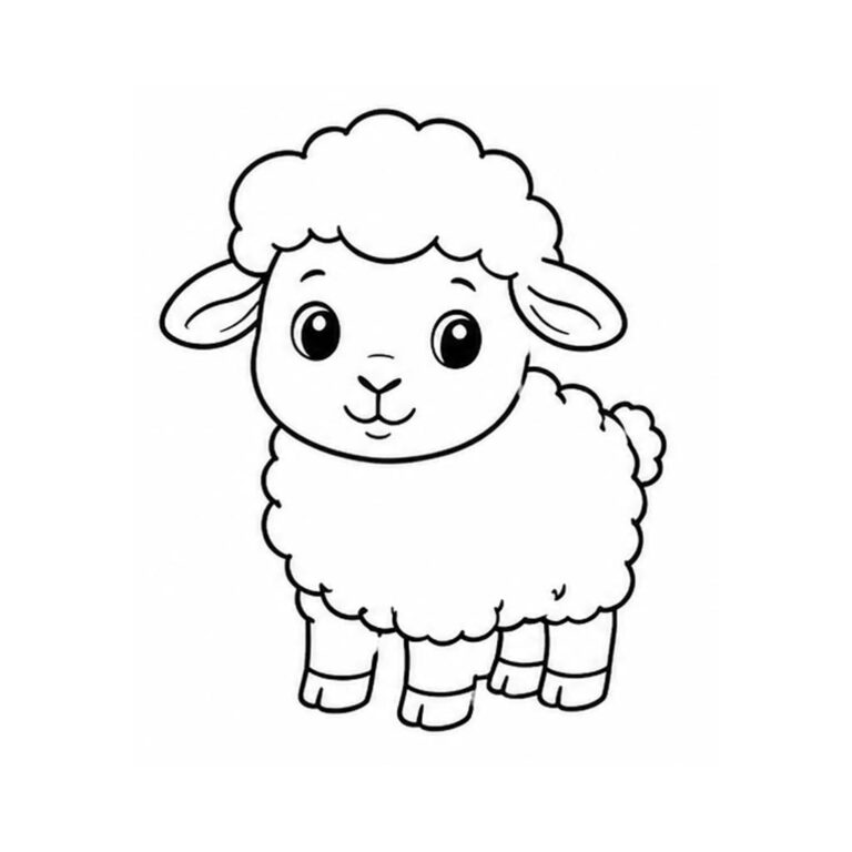 Oveja para colorear