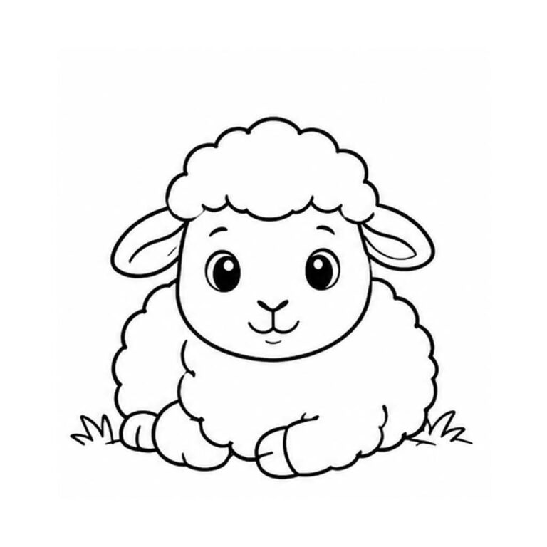 Oveja para colorear