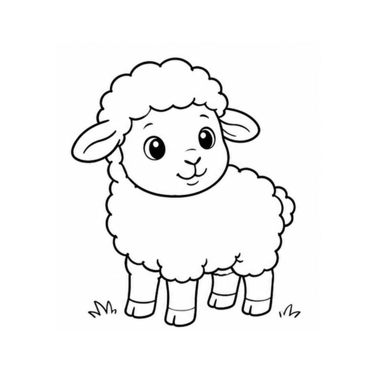 Oveja para colorear