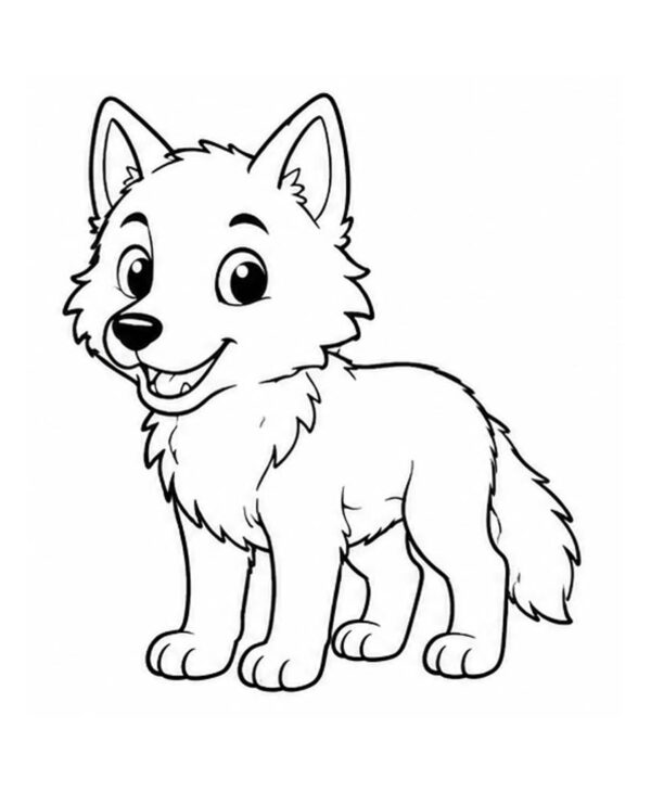 Lobo para colorear