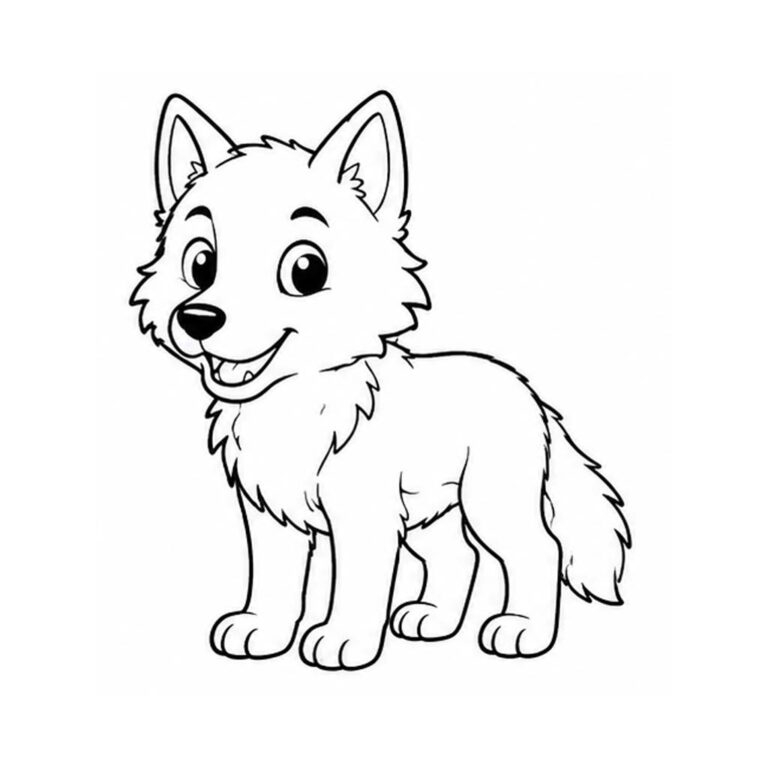 Lobo para colorear