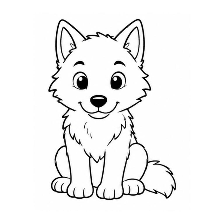 Lobo para colorear