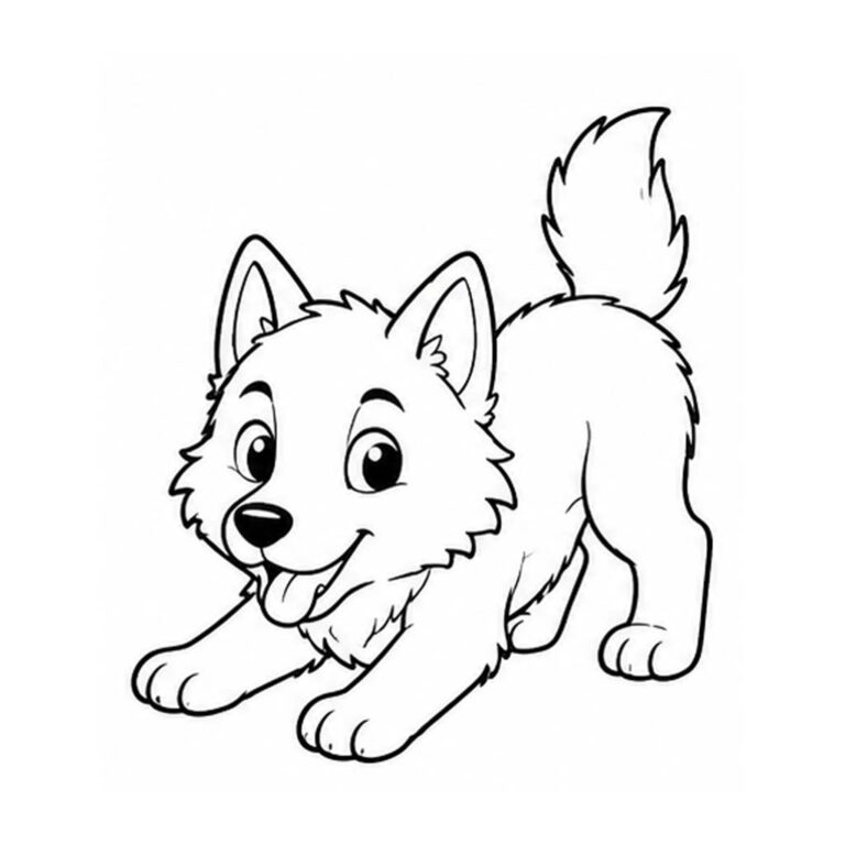 Lobo para colorear